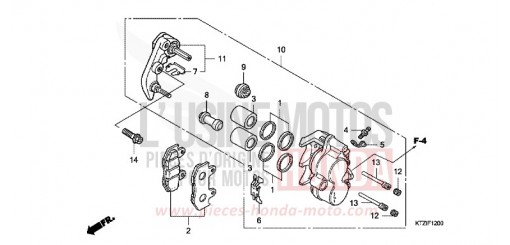 FRONT BRAKE CALIPER PES1259 de 2009